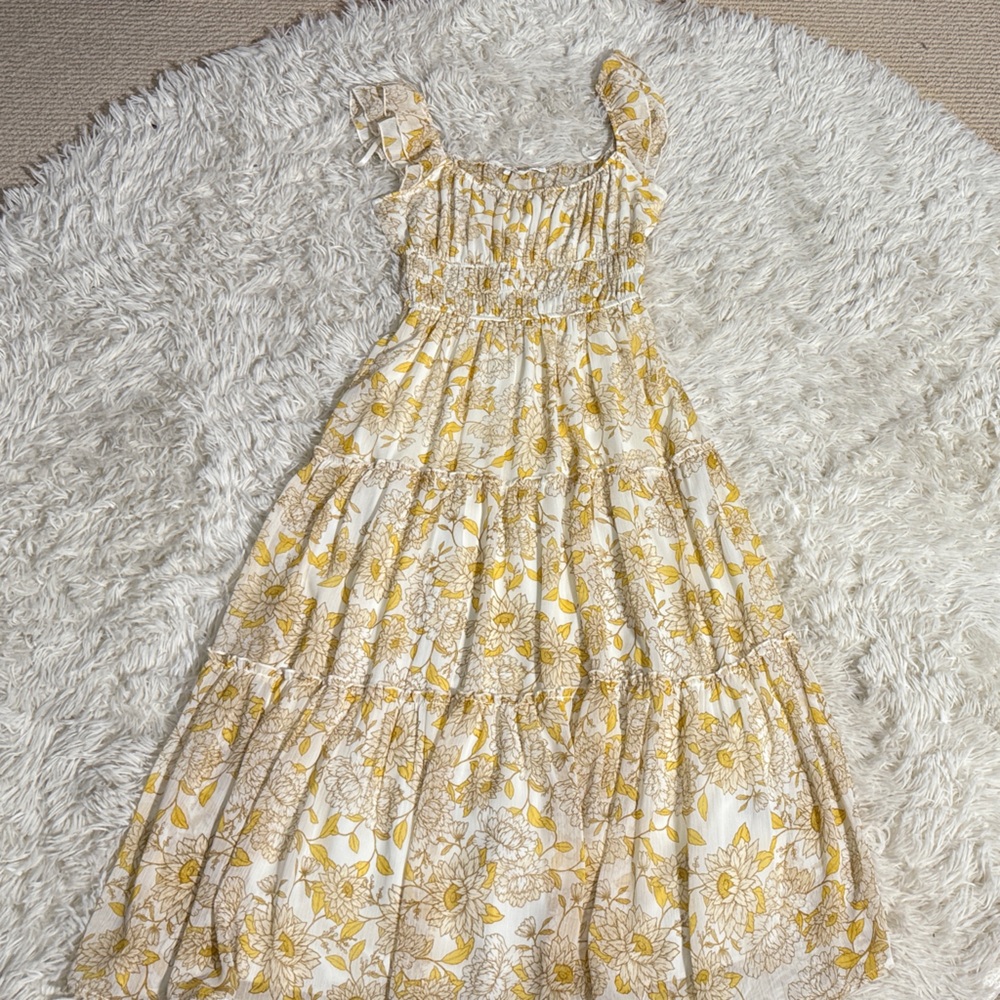 Trixxi Yellow and White Floral Maxi Dress